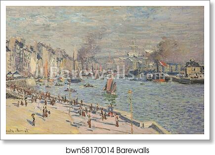 Port of Le Havre by Claude Monet, Art Print