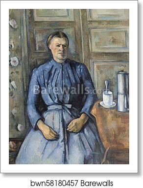 Woman with a Coffeepot by Paul Cézanne, Art Print