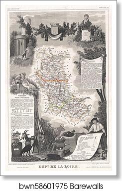 Dept. de la Loire by Victor Jules Levasseur, Art Print