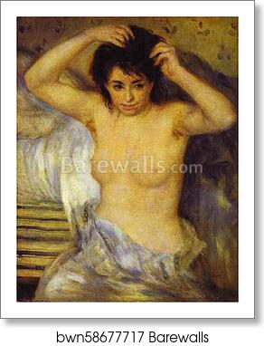 Bust of a Woman, also called Before the Bath or The Toilet by Pierre-Auguste Renoir, Art Print
