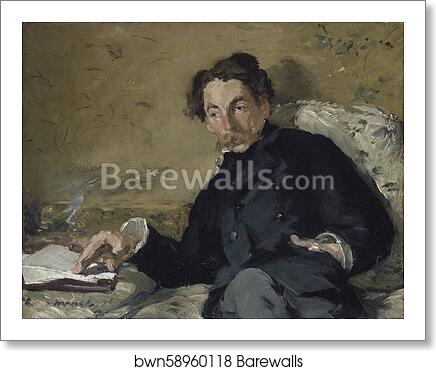 Stéphane Mallarmé by Édouard Manet, Art Print