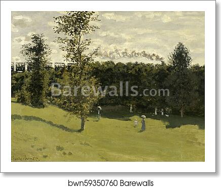 Train in the Countryside by Claude Monet, Art Print
