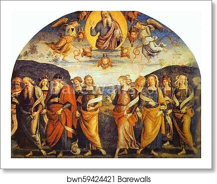 The Almighty with Prophets and Sibyls by Pietro Perugino, Art Print