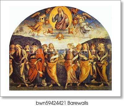 The Almighty with Prophets and Sibyls by Pietro Perugino, Art Print The Almighty with Prophets and Sibyls by Pietro Perugino, Art Print