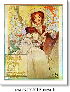American-Journal Examiner by Alphonse Mucha, Art Print