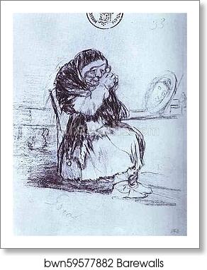 The Old Woman with a Mirror by Francisco De Goya Y Lucientes, Art Print The Old Woman with a Mirror by Francisco De Goya Y Lucientes, Art Print