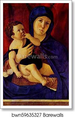 Madonna and Child by Giovanni Bellini, Art Print