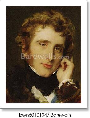 The Honorable George James Welbore Agar-Ellis, Later 1st Baron Dover (1797-1833). Detail by Sir Thomas Lawrence, Art Print
