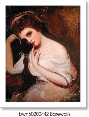 Sketch of Emma Hamilton by George Romney, Art Print