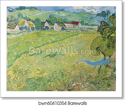 View of Vessenots Near Auvers by Vincent Van Gogh, Art Print