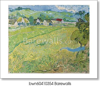 View of Vessenots Near Auvers by Vincent Van Gogh, Art Print View of Vessenots Near Auvers by Vincent Van Gogh, Art Print
