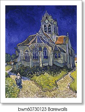 The church in Auvers-sur-Oise, view from the Chevet by Vincent Van Gogh, Art Print