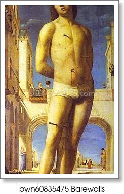 St. Sebastian by Antonello Da Messina, Art Print