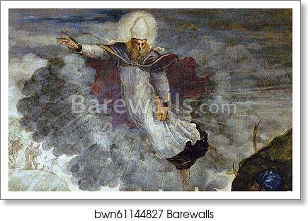 Saint Augustine Healing the Lame. Detail by Jacopo Robusti, Called Tintoretto, Art Print