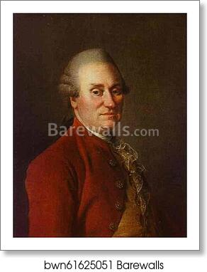 Portrait of M. F. Poltoratzky by Dmitry Levitzky, Art Print