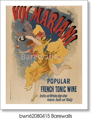 Vin Mariani by Jules Chéret, Art Print
