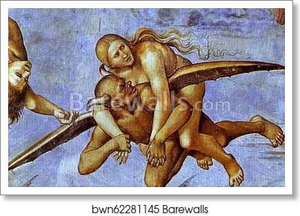 The Hell. Detail by Luca Signorelli, Art Print