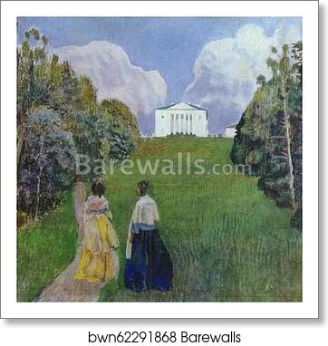 In the Light of the Setting Sun by Victor Borisov-Musatov, Art Print In the Light of the Setting Sun by Victor Borisov-Musatov, Art Print