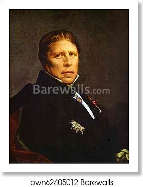 Self-Portrait at the age of 79 years old by Jean-Auguste-Dominique Ingres, Art Print