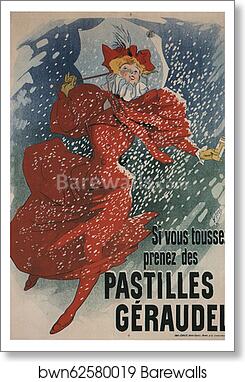 Pastilles Géraudel by Jules Chéret, Art Print