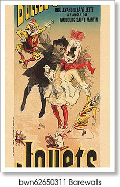 Le Magasin "Aux Buttes Chaumont" by Jules Chéret, Art Print Le Magasin "Aux Buttes Chaumont" by Jules Chéret, Art Print