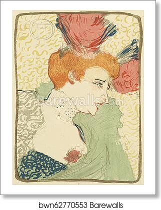 Bust of Mlle. Marcelle Lender by Henri De Toulouse-Lautrec, Art Print Bust of Mlle. Marcelle Lender by Henri De Toulouse-Lautrec, Art Print