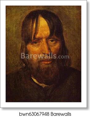 Head of an Old Peasant by Alexey Venetsianov, Art Print