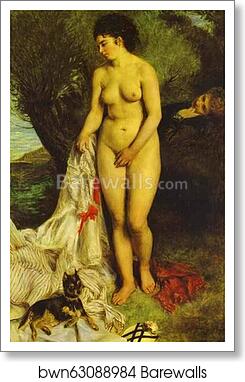 Bather (La Baigneuse au griffon) by Pierre-Auguste Renoir, Art Print