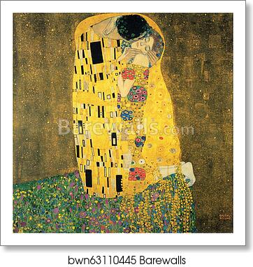 The Kiss (Lovers) by Gustav Klimt, Art Print