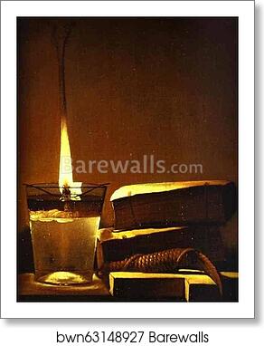 Repenting Magdalene. Detail by Georges De La Tour, Art Print Repenting Magdalene. Detail by Georges De La Tour, Art Print