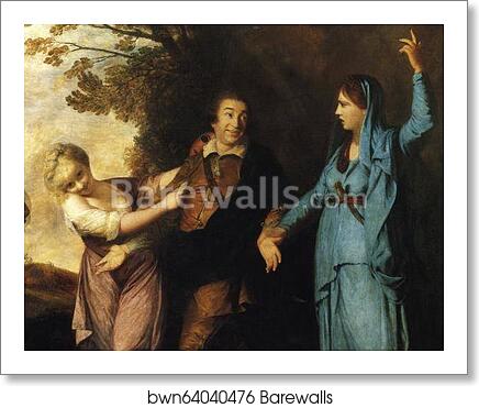 David Garrick Between Tragedy and Comedy by Sir Joshua Reynolds, Art Print David Garrick Between Tragedy and Comedy by Sir Joshua Reynolds, Art Print