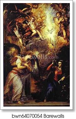 The Annunciation by Titian, Art Print