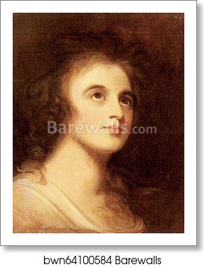 Portrait of Emma Hamilton by George Romney, Art Print