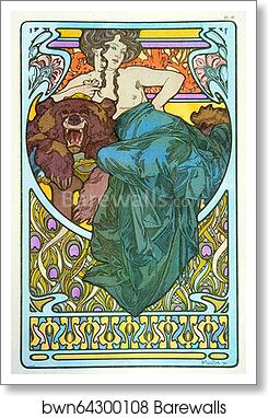 Documents Decoratifs by Alphonse Mucha, Art Print