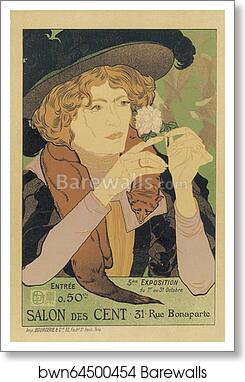 Le Salon des Cent, "5e Exposition d'Art" by Georges De Feure, Art Print Le Salon des Cent, "5e Exposition d'Art" by Georges De Feure, Art Print