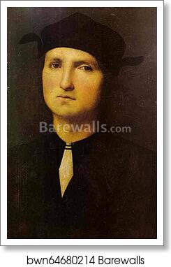 Portrait of a Young Man by Pietro Perugino, Art Print