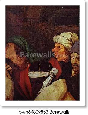 The Adoration of the Kings. Detail by Pieter Bruegel The Elder, Art Print