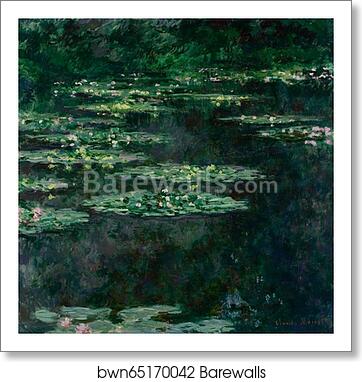 Waterlilies by Claude Monet, Art Print