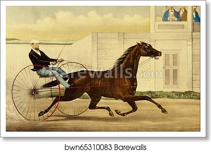 The Celebrated Trotting Mare Lucy by Currier & Ives, Art Print The Celebrated Trotting Mare Lucy by Currier & Ives, Art Print
