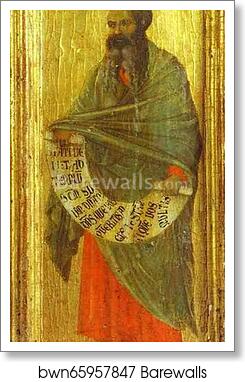 Maestà (front, predella) The Prophet Malachi by Duccio Di Buoninsegna, Art Print Maestà (front, predella) The Prophet Malachi by Duccio Di Buoninsegna, Art Print