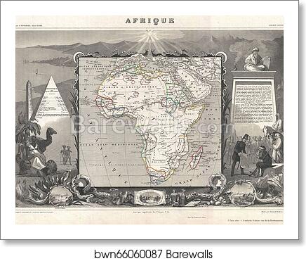 Afrique by Victor Jules Levasseur, Art Print