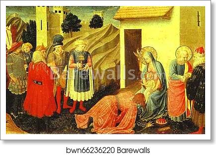 Annunciation. Adoration of the Magi by Fra Angelico, Art Print