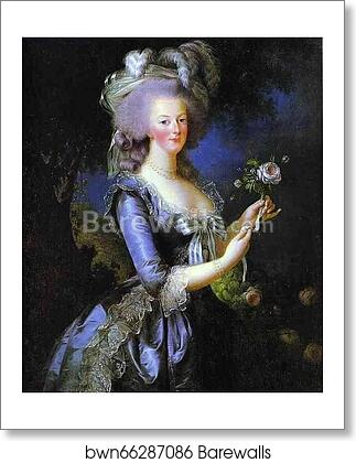 Portrait of Marie Antoinette by Louise-Elisabeth Vigée-Lebrun, Art Print Portrait of Marie Antoinette by Louise-Elisabeth Vigée-Lebrun, Art Print
