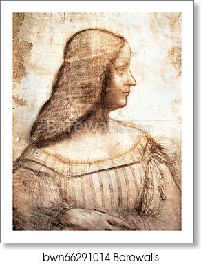 Isabella d'Este by Leonardo Da Vinci, Art Print