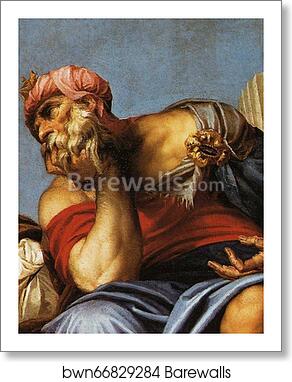 Old Man Wearing a Turban. Detail by Paolo Veronese, Art Print Old Man Wearing a Turban. Detail by Paolo Veronese, Art Print