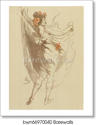 Original drawing for Les Maîtres de l’Affiche from issue 49, Dec. 1899 by Jules Chéret, Art Print Original drawing for Les Maîtres de l’Affiche from issue 49, Dec. 1899 by Jules Chéret, Art Print