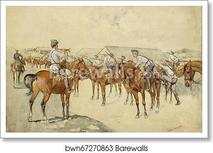 A Call to Arms by Frederic Remington, Art Print
