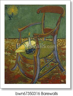 Gauguin's chair by Vincent Van Gogh, Art Print