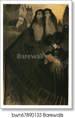 Original drawing for Les Maîtres de l’Affiche from issue 34, Sept. 1898 by Georges De Feure, Art Print