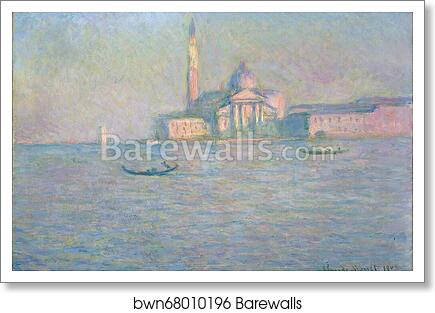 The Church of San Giorgio Maggiore, Venice by Claude Monet, Art Print